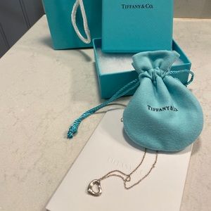 Tiffany & Co small open heart necklace